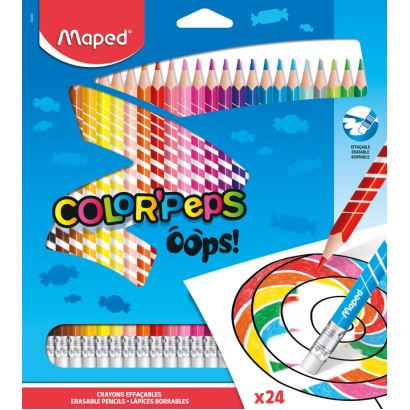 Maped Color'Peps Oops! Silgili Kalem Boya 24 Renk