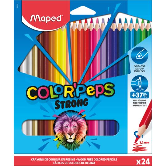 Maped Strong Kuru Boya Kalemleri 24 Renk