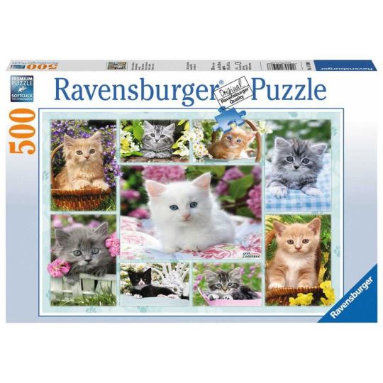 Ravensburger Sepette Kedi 500 Parça Yetişkin Puzzle