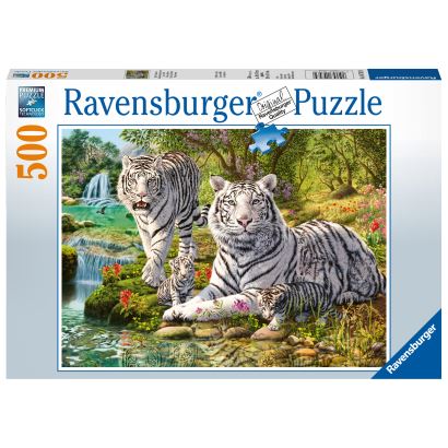 Ravensburger White Tiger Family 500 Parça Yetişkin Puzzle