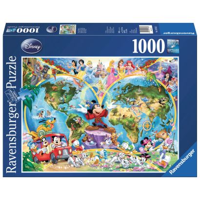Ravensburger Wd World Map 1000 Parça Yetişkin Puzzle