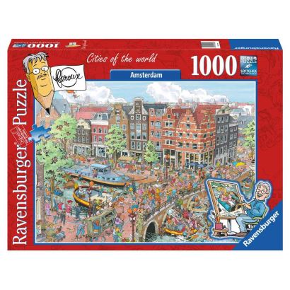 Ravensburger Amsterdam Karikatür 1000 Parça Yetişkin Puzzle