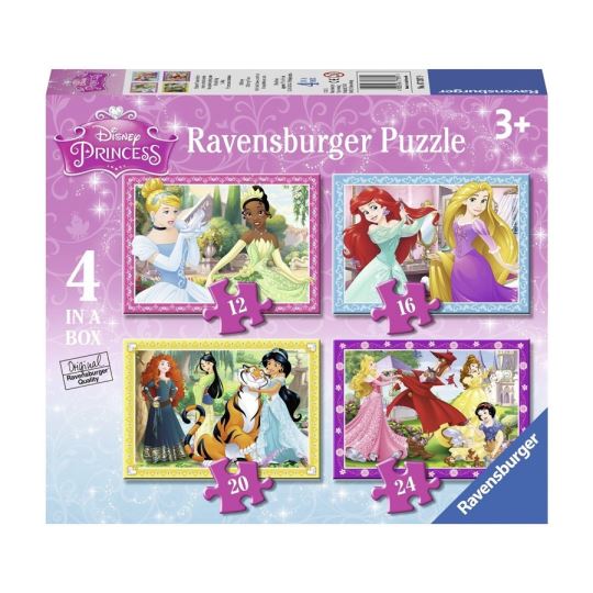Ravensburger Wd Princess 4'Ü 1 Arada Çocuk Puzzle