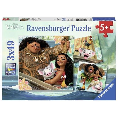 Ravensburger Wd Moana 3X49 Parça Çocuk Puzzle