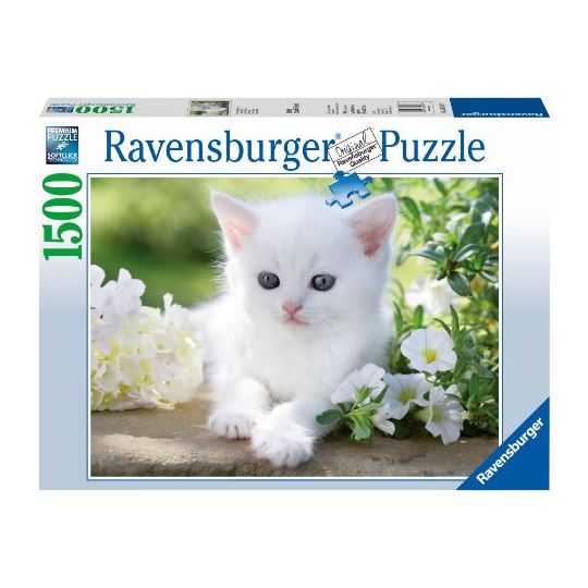 Ravensburger Beyaz Kedi 1500 Parça Yetişkin Puzzle