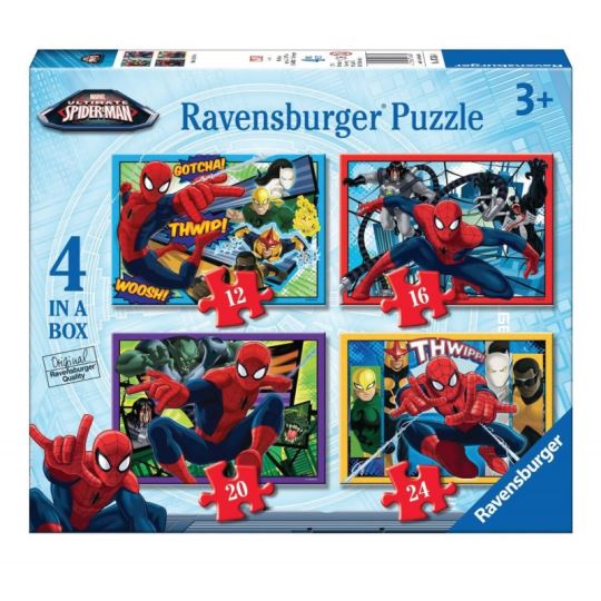 Ravensburger Spiderman 4'Ü 1 Arada Çocuk Puzzle