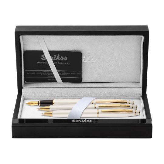 Scrikss 35 Noble Beyaz Gold 3Lü Set