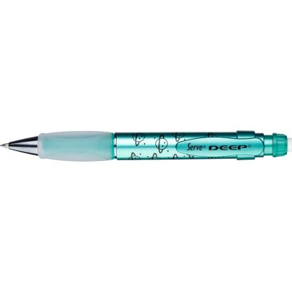 Serve Deep Versatil Kalem 0.7 Desenli Metalik Renkler Yesıl Gezegen