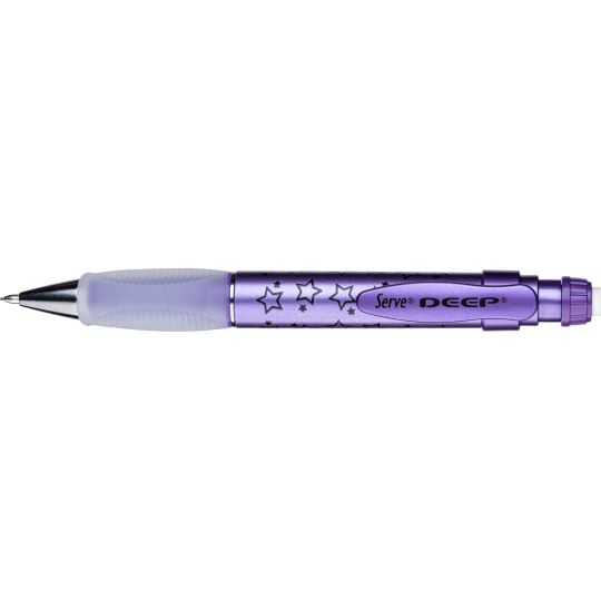 Serve Deep Versatil Kalem 0.7 Desenli Metalik Renkler Mor Yıldız