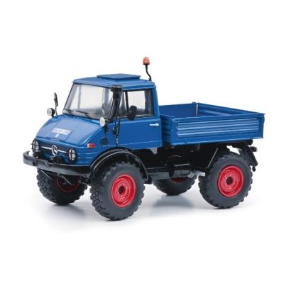 Shuco Unimog 406, blue 1:18