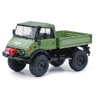 Shuco Unimog 406 conv., green 1:18