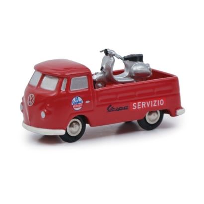 Shuco Pic.VW T1 pickup VESPA SERV. red