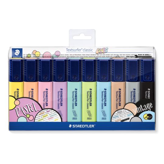 Staedtler Textsurfer Classic Pastel Fosforlu Kalem 10'lu Set