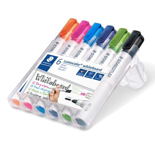 Staedtler Lumocolor Beyaz Tahta Kalemi Seti 6 Renk Pastel