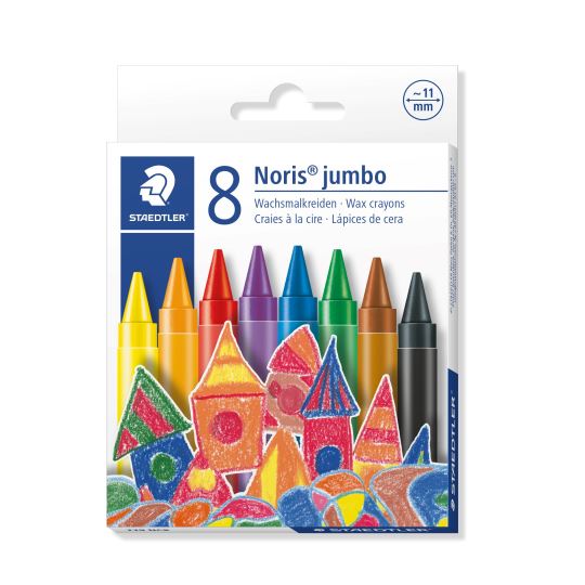 Staedtler Noris Club Jumbo Yağlı Krayon Boya 8 Renk