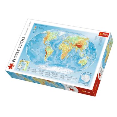 Trefl Physical Map Of The World 1000 Parça Puzzle
