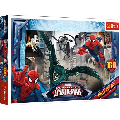 Trefl Chasing The Villian / Disney Marvel Spiderman 160 Parça Puzzle