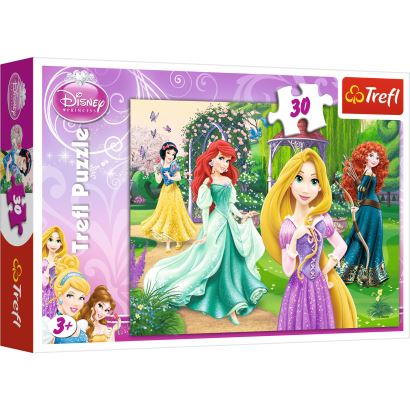 Trefl Rapunzel, Merida, Ariel And Snow White / Disney Princess 30 Parça Puzzle