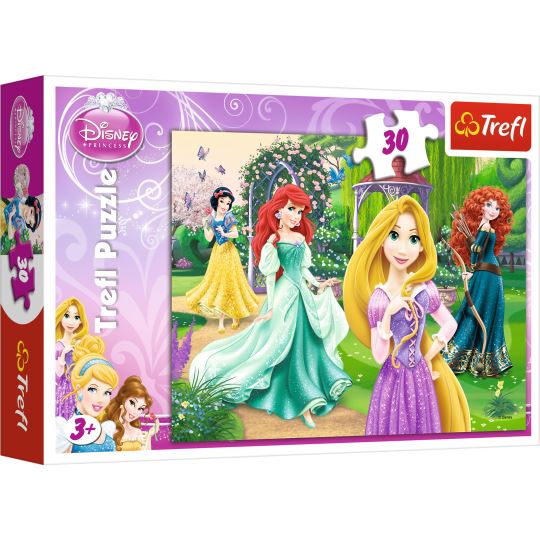 Trefl Rapunzel, Merida, Ariel And Snow White / Disney Princess 30 Parça Puzzle