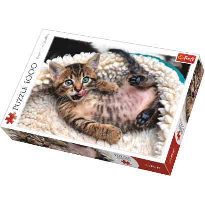 Trefl Puzzle 1000 Cheerful Kitten Parça