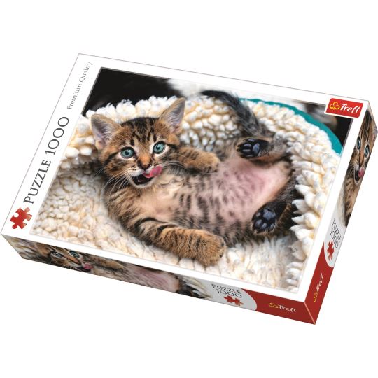 Trefl Puzzle 1000 Cheerful Kitten Parça