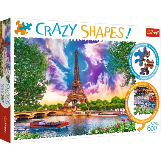 Trefl Sky Over Paris 600  Crazy Shapes Puzzle