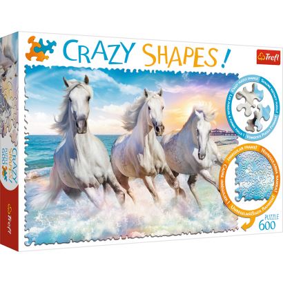 Trefl Galloping Among The Waves 600 Parça Crazy Shapes Puzzle