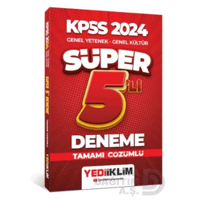 Yediiklim / Kpss 2024 Gy - Gk Süper 5li Deneme