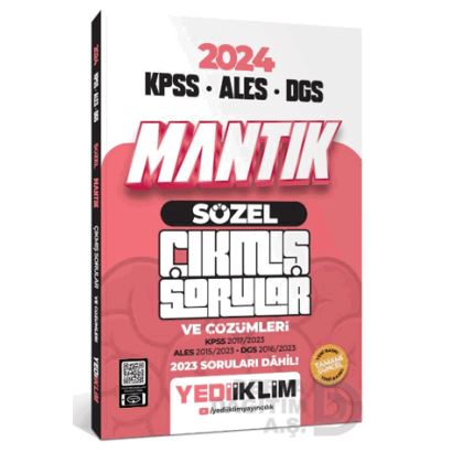 Yediiklim / Mantık Sözel 2024 Kpss Ales Dgs Çıkmış Sorular