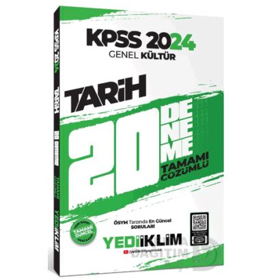 Yediiklim /   Tarih Kpss 2024 Genel Kültür 20 Deneme