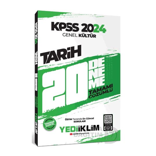Yediiklim /   Tarih Kpss 2024 Genel Kültür 20 Deneme
