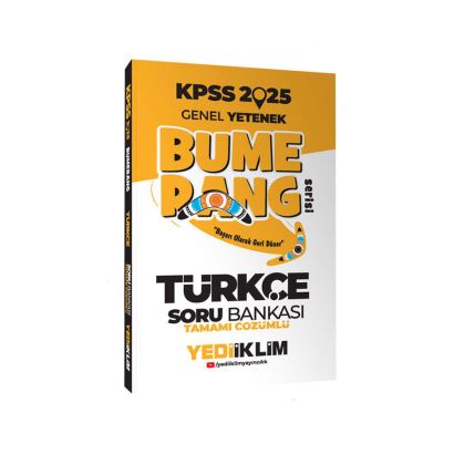 Yediiklim / Kpss Gy Bumerang Türkçe Sb 2025